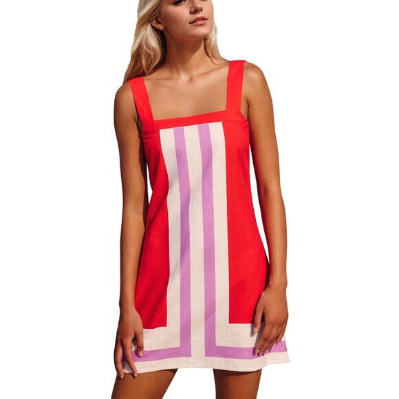 Dresses & Skirts - Striped Color Block Mini Dres MEDIUM, 1DD-165D007s